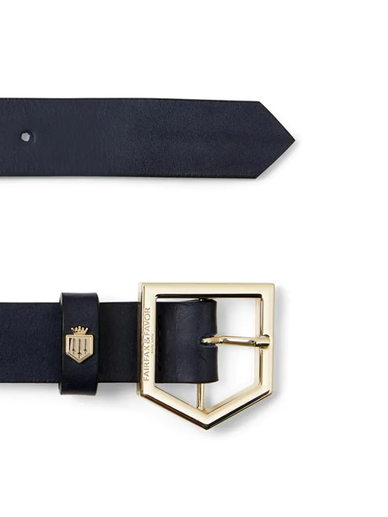 Fairfax and Favor Womens Sennowe Belt Leather Navy-1